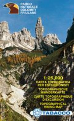 Parco naturale dolomiti friulane 1:25.000