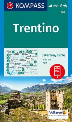 Carta escursionistica n. 683. trentino 1:50.000 (set di 3 carte)