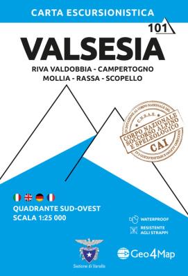 Valsesia sud - ovest. riva valdobbia, campertogno, mollia, rassa, scopello 1:25.000