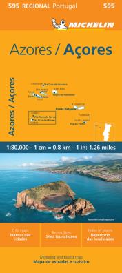 Azores - açores 1:80.000. ediz. bilingue