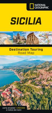 Sicilia. road map. destination touring 250.000